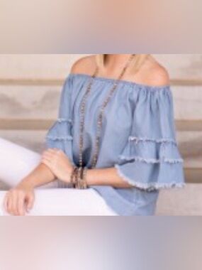 Fiore Denim Blouse